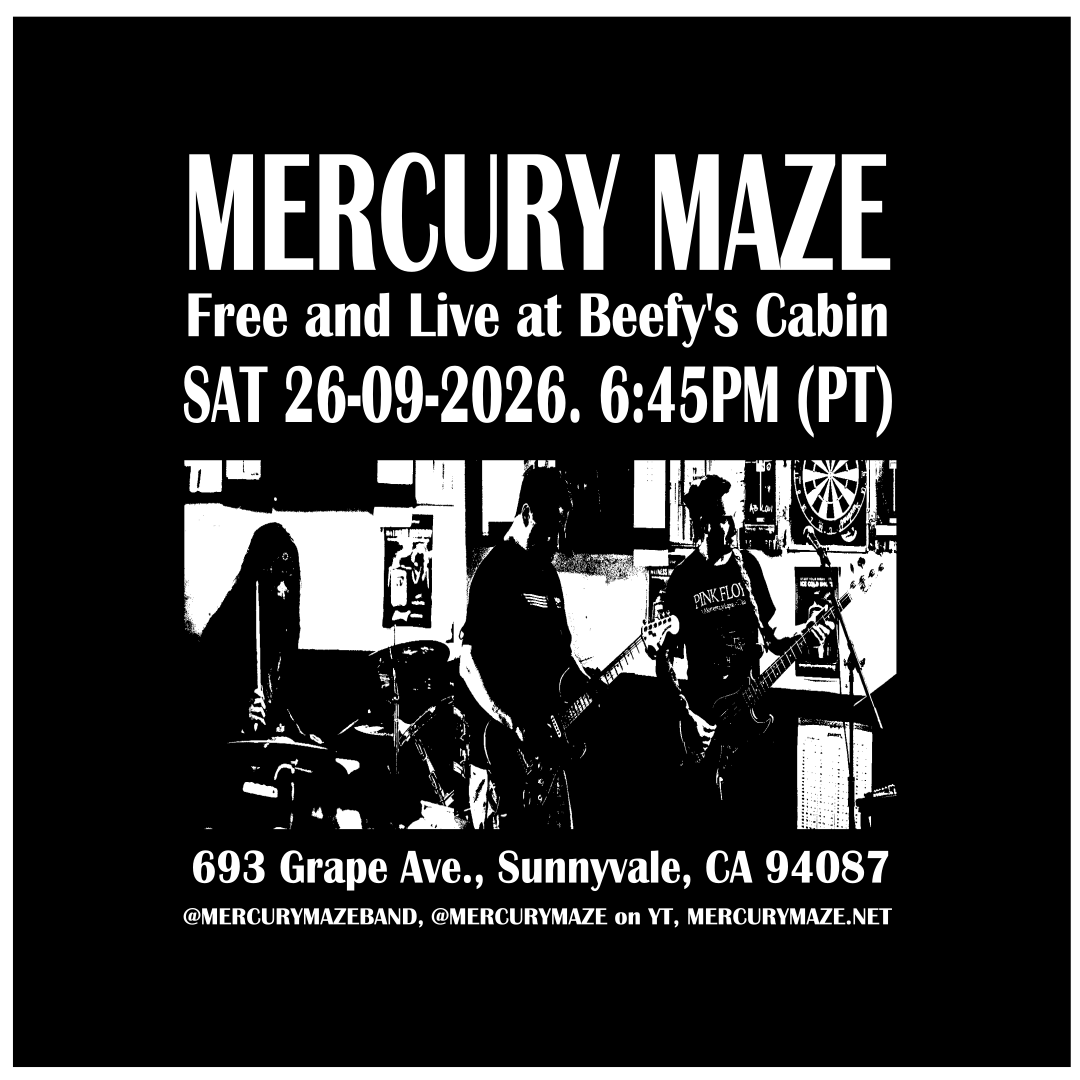 Mercury Maze Show Flyer